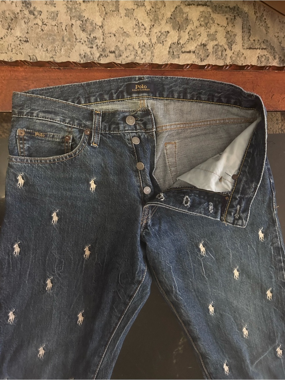Polo by Ralph Lauren embroidered logo denim jeans. MINT CONDITION. 30x30